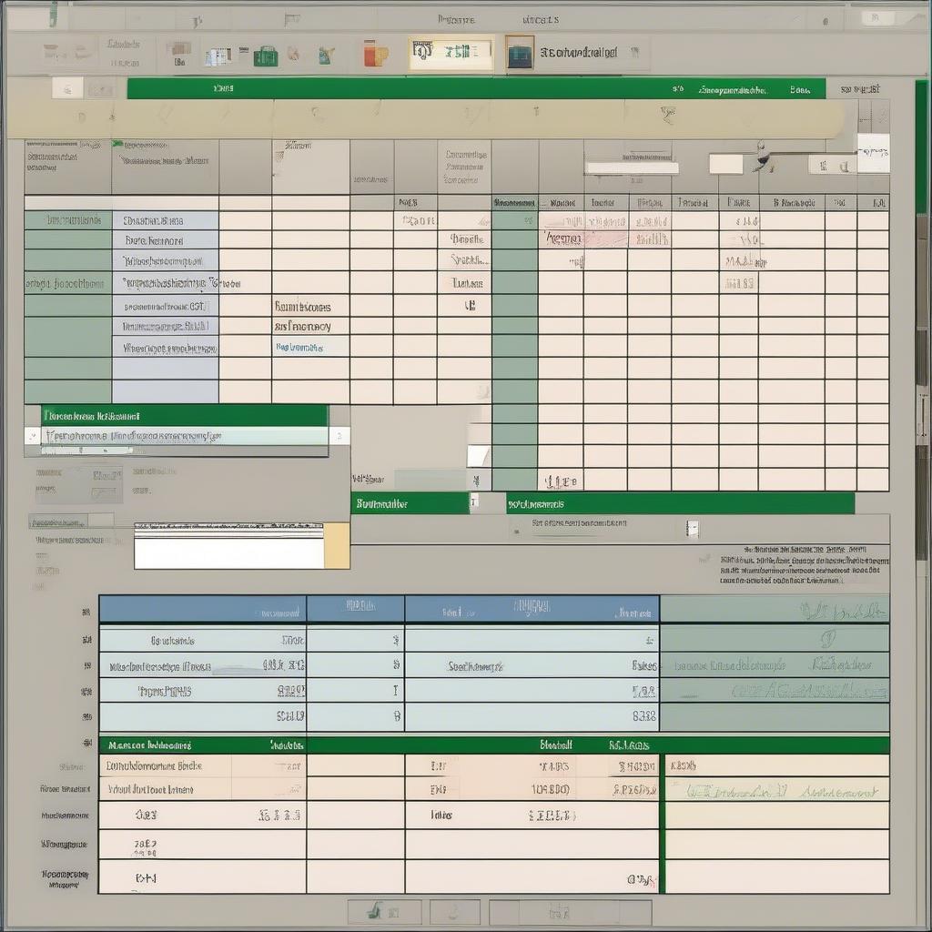 Mẫu bảng tính quản lý kho Excel