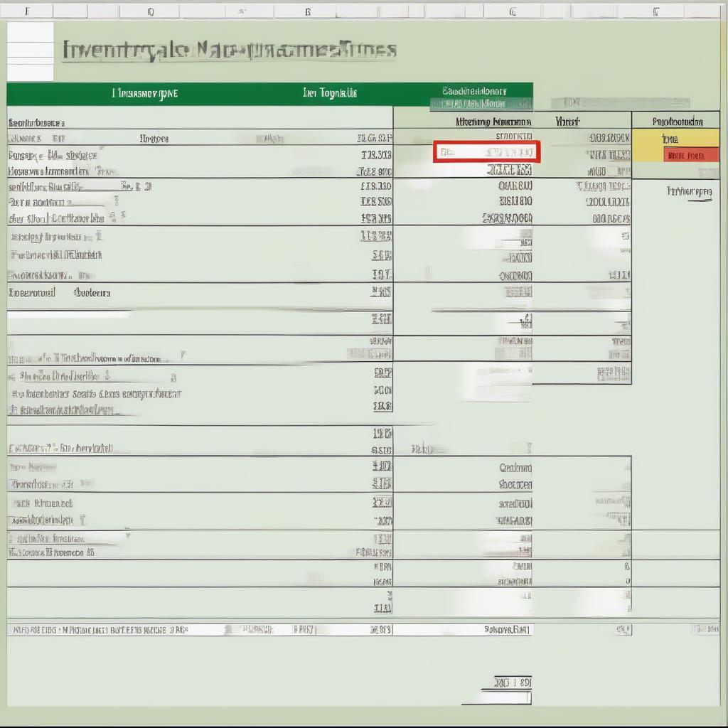 Quản lý kho bằng Excel đơn giản