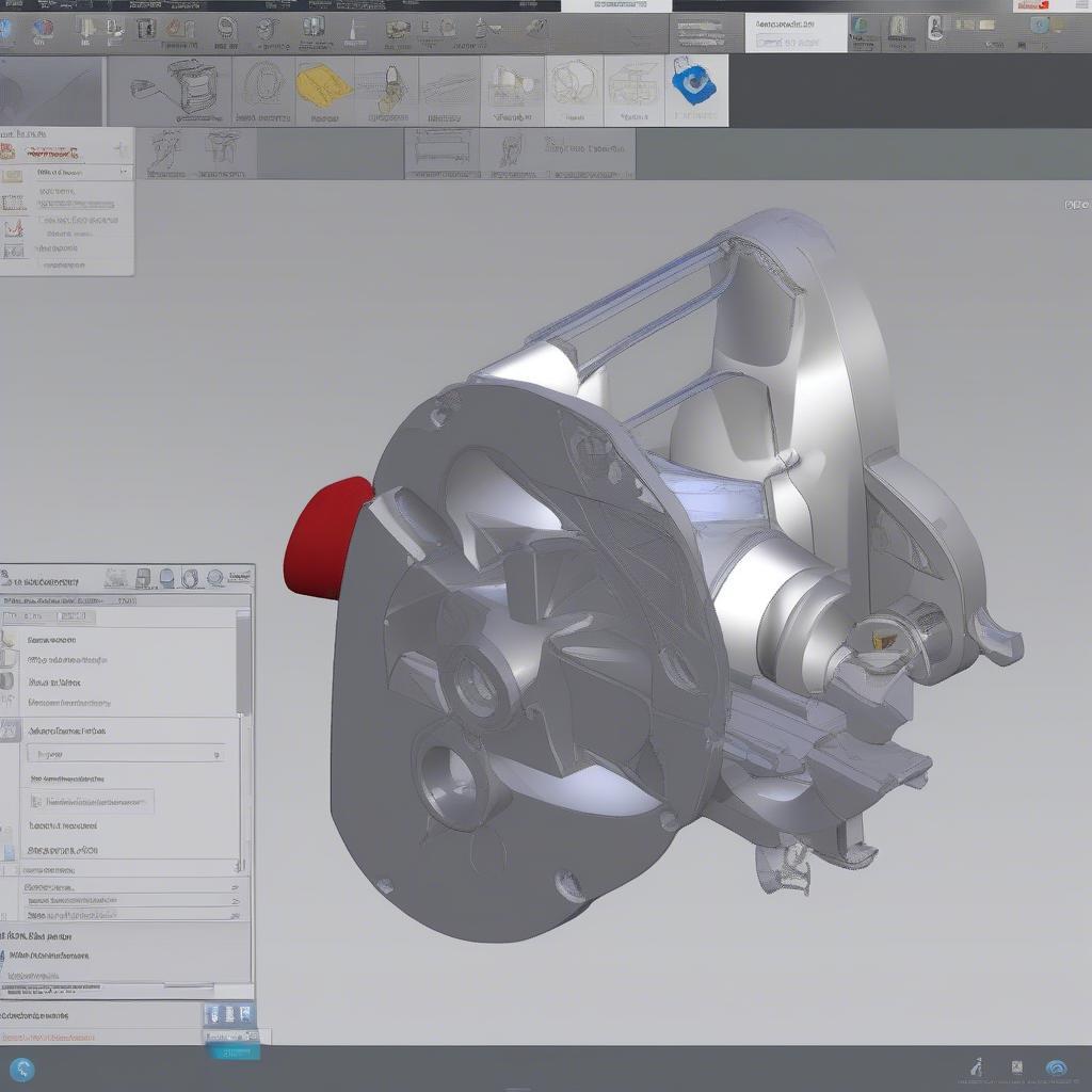 Giao diện phần mềm SolidWorks