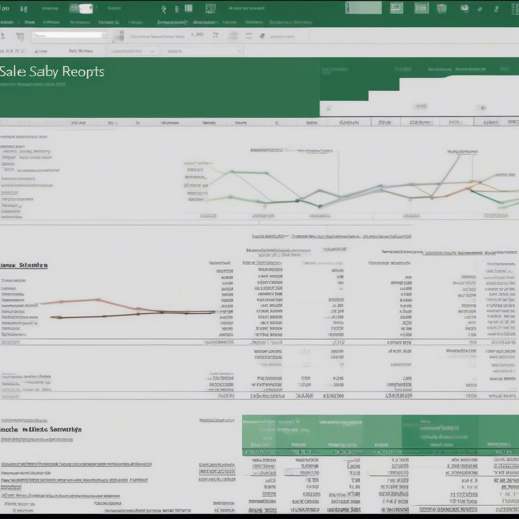 Báo cáo bán hàng trên Excel