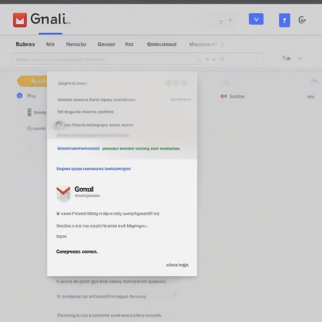 Giao diện Gmail dành cho doanh nghiệp