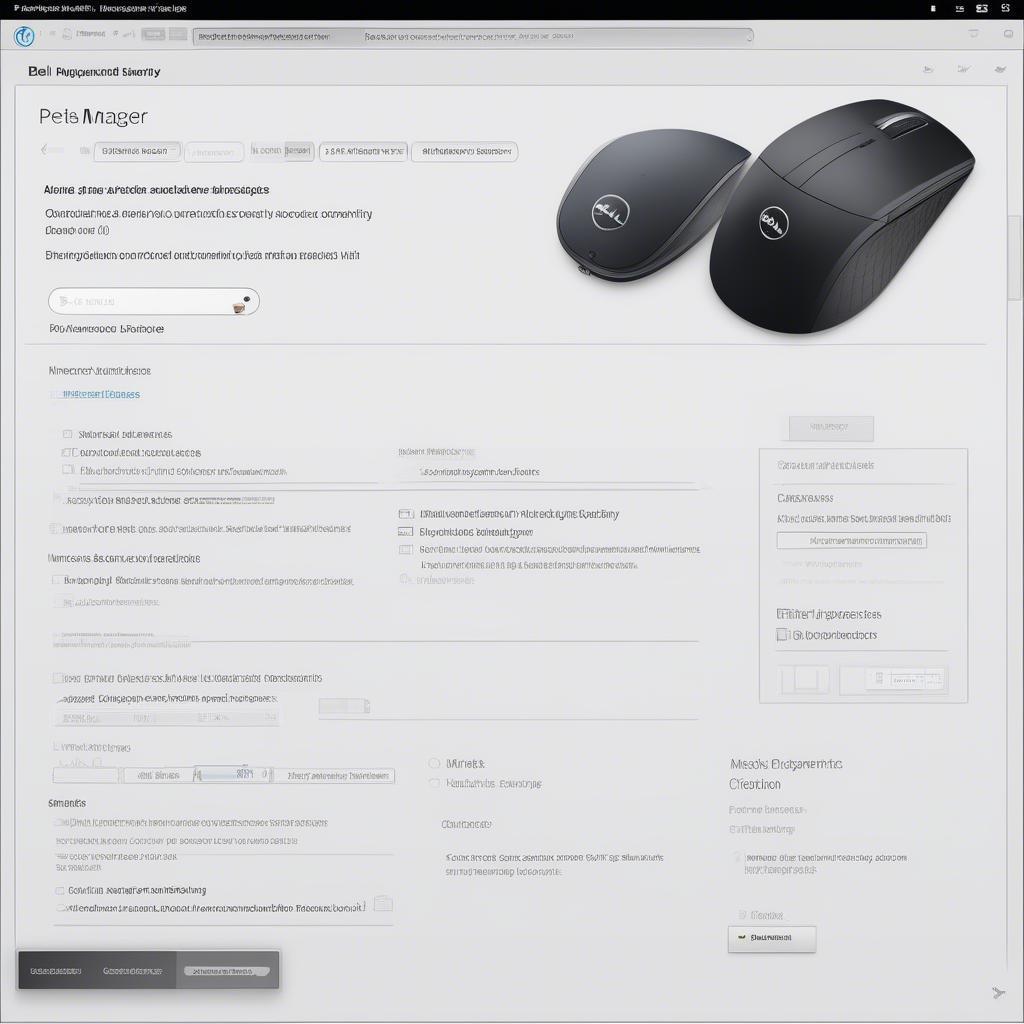 Phần mềm quản lý chuột Dell Wireless Mouse