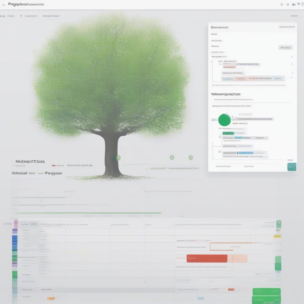 Phần mềm quản lý tiến độ tree theo dõi tiến độ