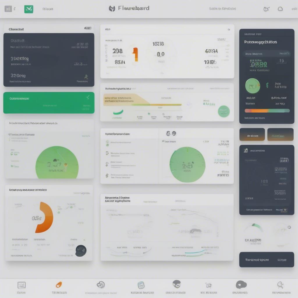 Dashboard phần mềm quản lý xăng xe hơi