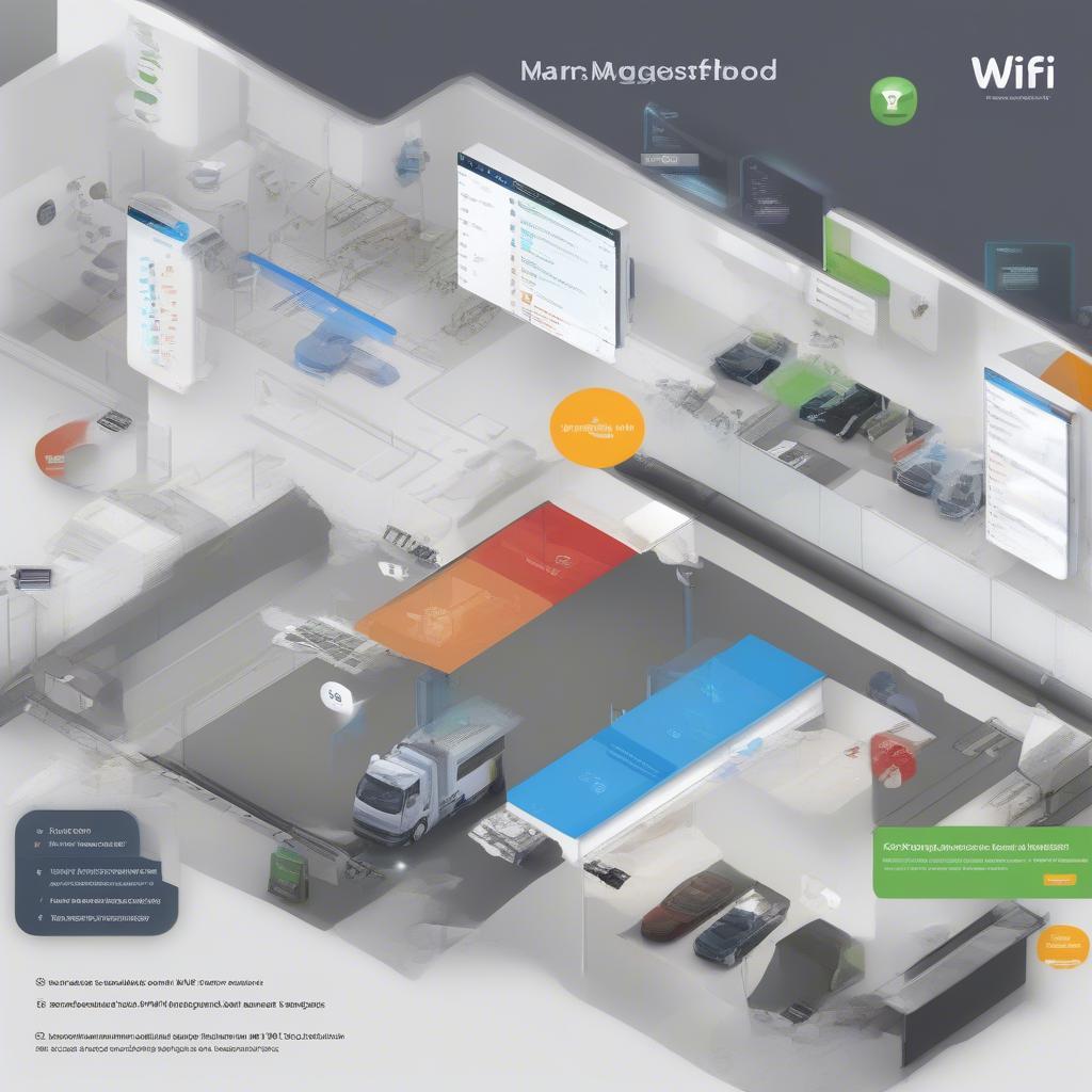 Phần mềm quản lý xưởng xe tích hợp quản lý wifi