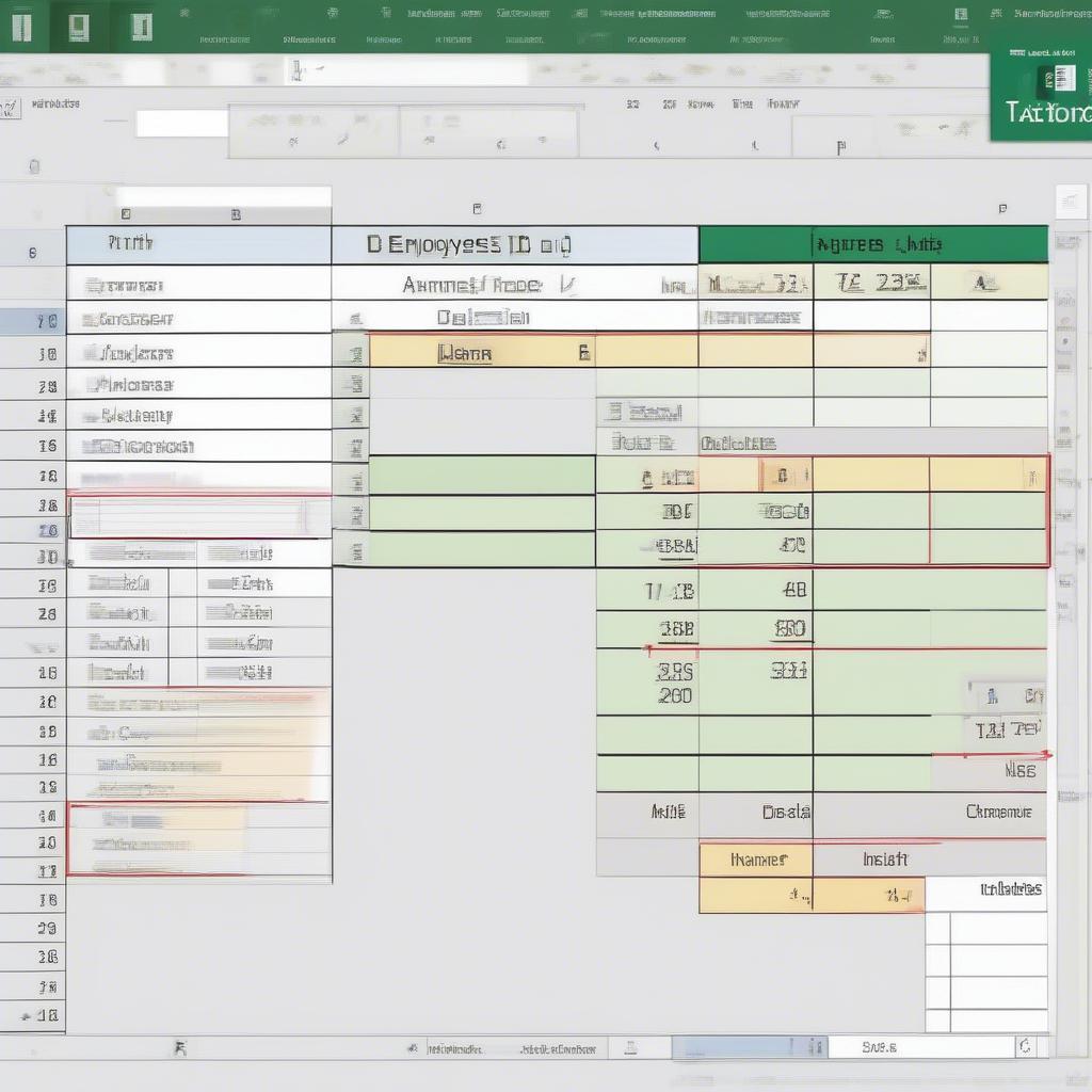 Tạo bảng tính Excel cho quản lý nhân sự