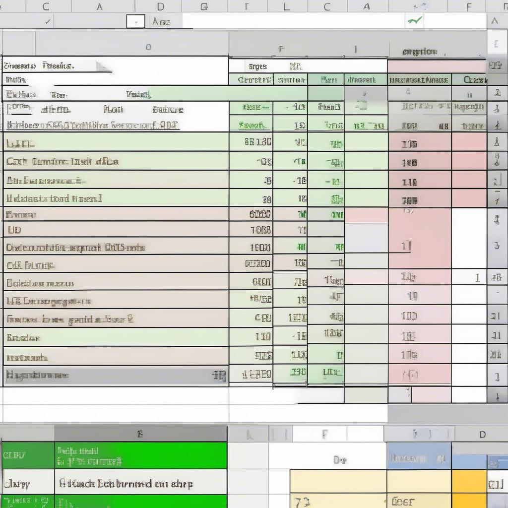 Tạo Bảng Tính Excel