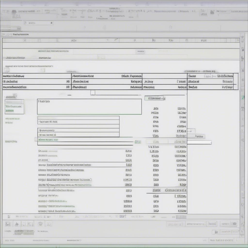 Thiết kế giao diện Excel đơn giản