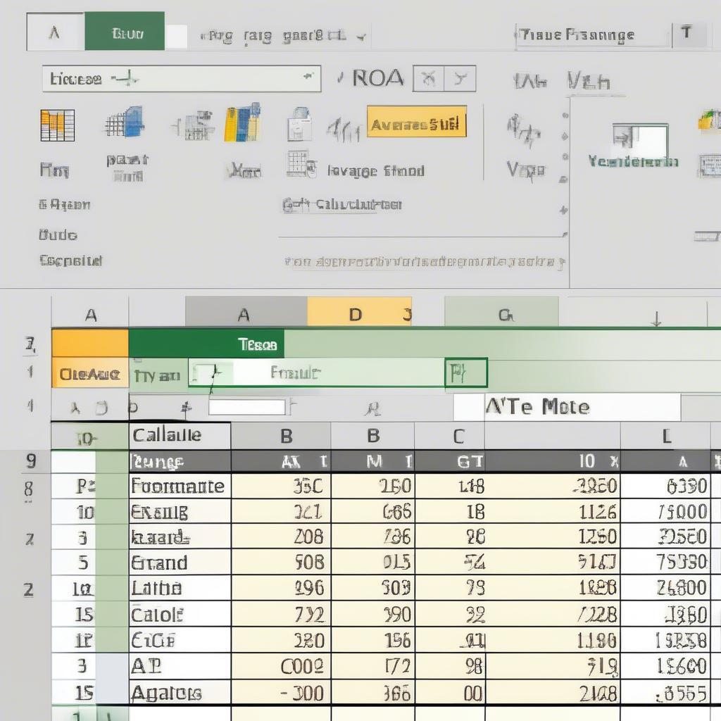 Tính điểm trung bình bằng Excel