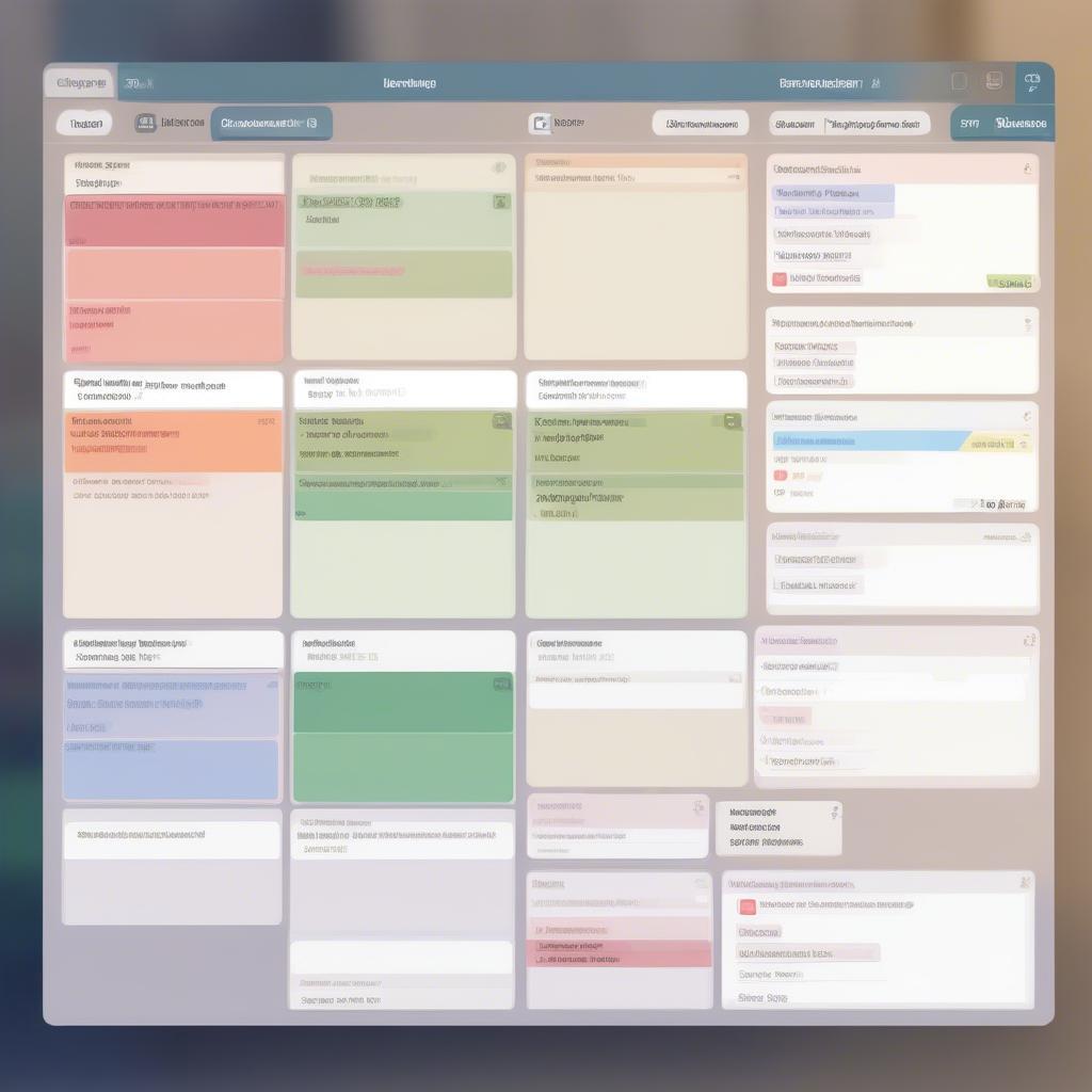 Giao diện Kanban của Trello